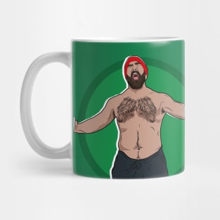 Jason Kelce celebrating Mug